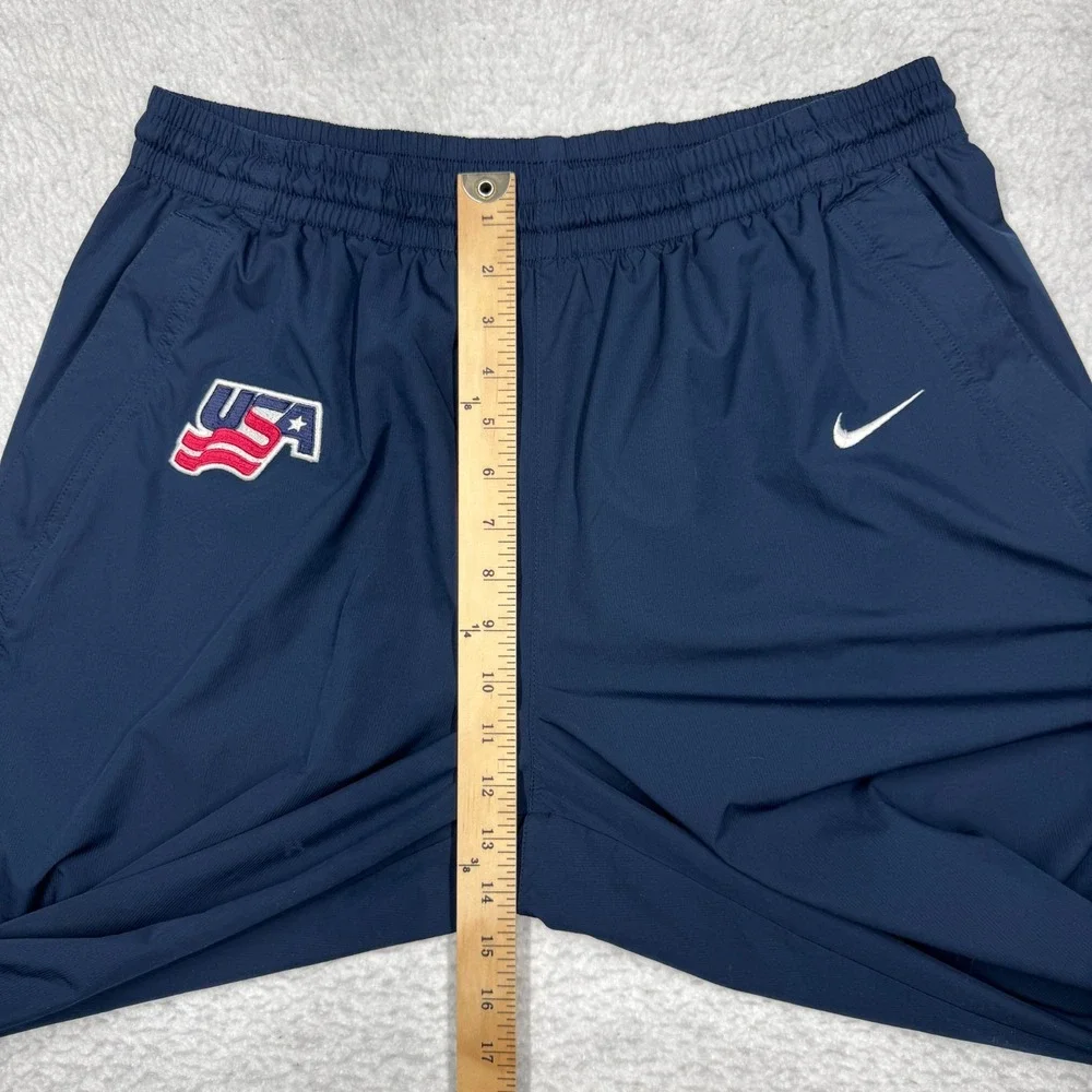 Vintage Nike Fit Storm Team USA Track Windbreaker Pants Blue Men's Size XL